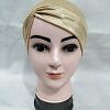 Shimmer Side Parting Full Hijab Cap - Golden
