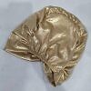 Shimmer Side Parting Full Hijab Cap - Golden