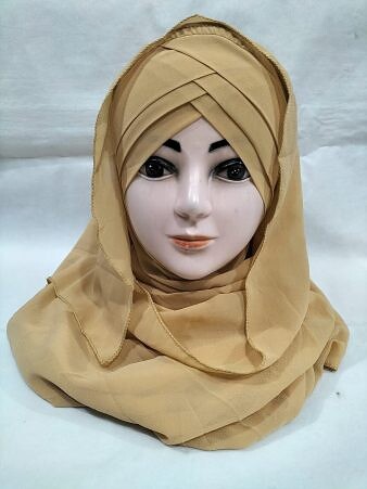 Plain Criss Cross Ready To Wear - Golden