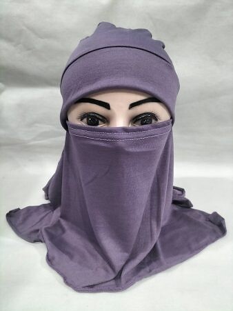 Ninja Underscarf with Niqaab - Purple Ninja Underscarf with Niqaab - Purple
