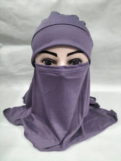 Ninja Underscarf with Niqaab - Purple