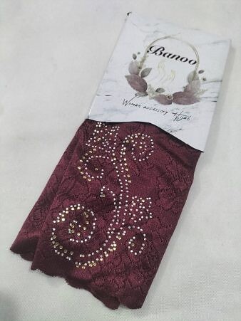 Fancy Stones Sleeves - Maroon