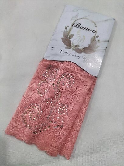 Fancy Stones Sleeves - Salmon Pink Fancy Stones Sleeves - Salmon Pink