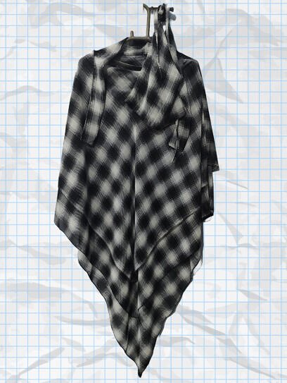 Three Layer Khimar with Niqab Ready to Wear - Print 3