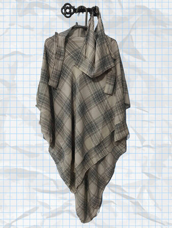 Three Layer Khimar with Niqab Ready to Wear - Print 6