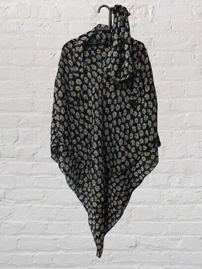 Three Layer Khimar with Niqab Ready to Wear - Print 8