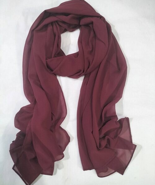 plain maxi chiffon scarf falsa
