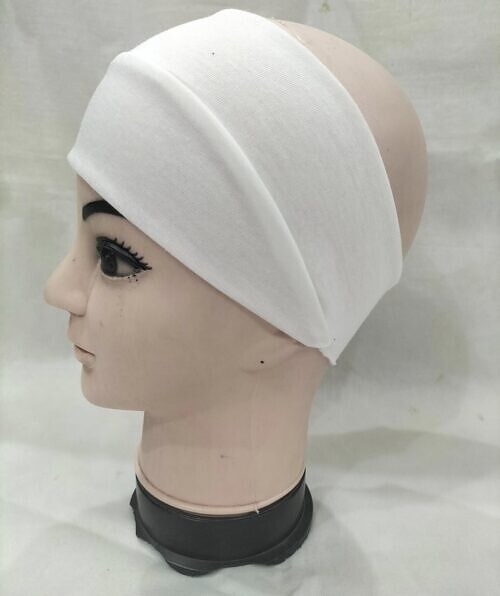 cotton jersey bandana head band off white