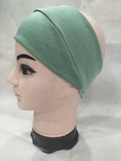Cotton Jersey Bandana Head Band - Pistachio