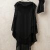 Khimar with Niqab Ready to Wear with Veil - Black