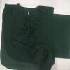 Saudi Niqab Square Set with Extension - Bottle Green Saudi Niqab Square Set with Extension - Bottle Green