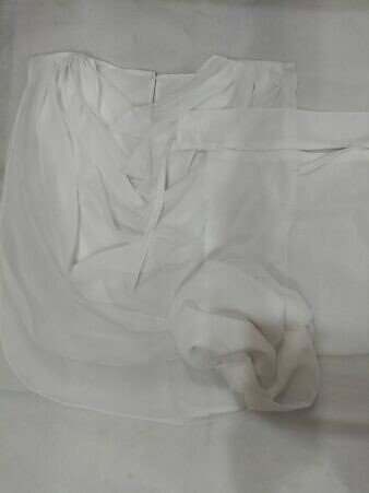 Saudi Niqab Square Set with Extension - White