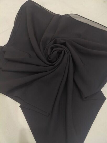 Chiffon Square Scarf - Black