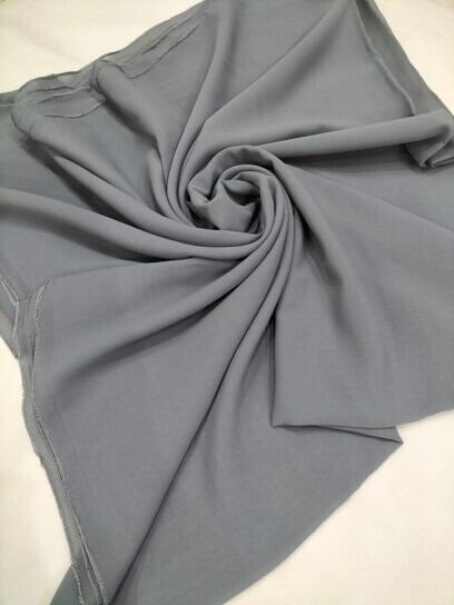 Chiffon Square Scarf - Grey