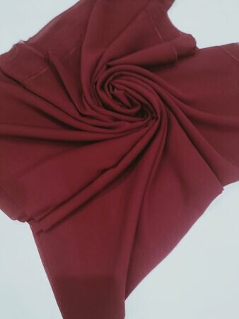 Chiffon Square Scarf - Maroon