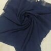 Chiffon Square Scarf - Navy Blue
