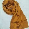 Crinkle Silk Scarf - Mustard Crinkle Silk Scarf - Mustard